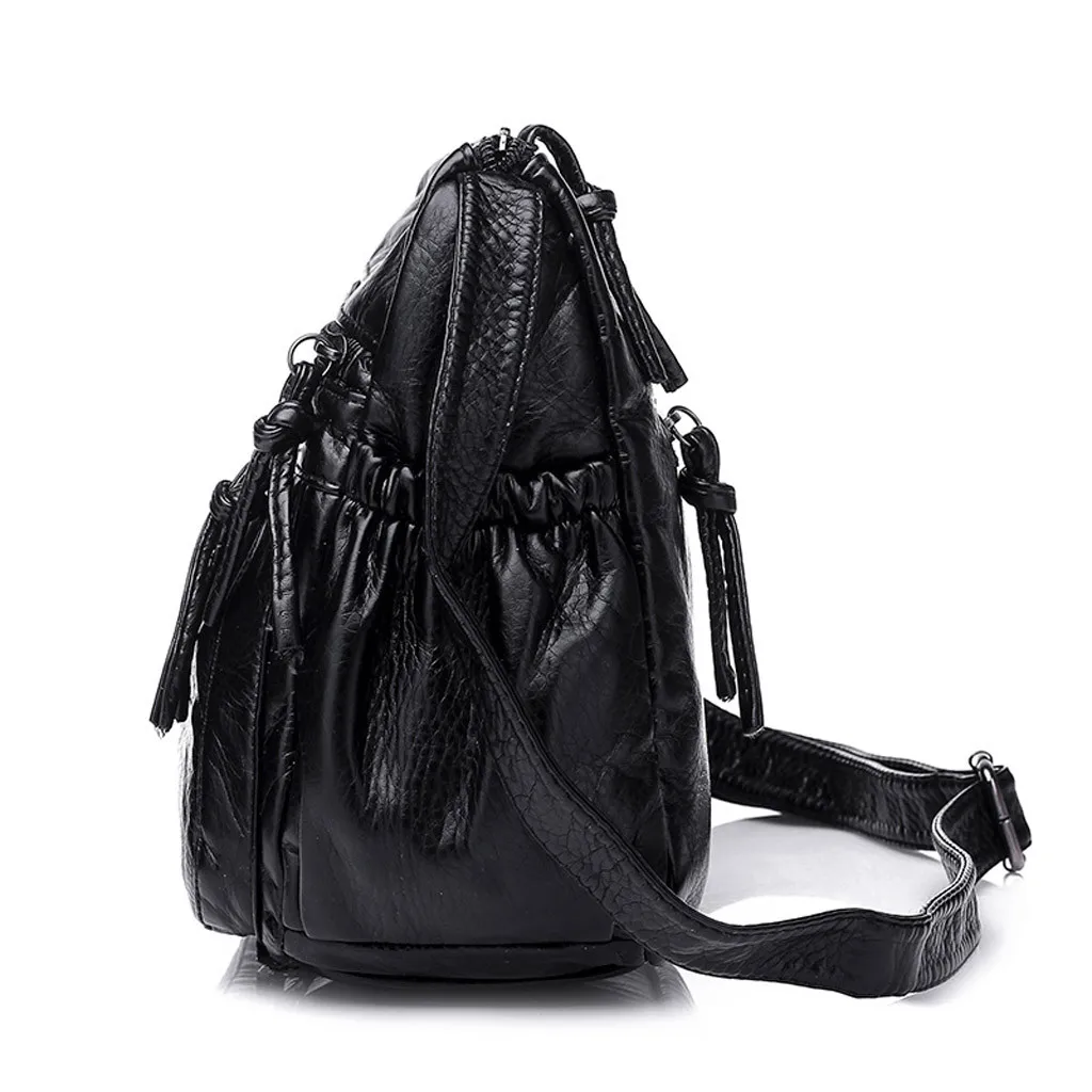 Aelicy Женская одноцветная Большая вместительная мягкая кожаная сумка на одно