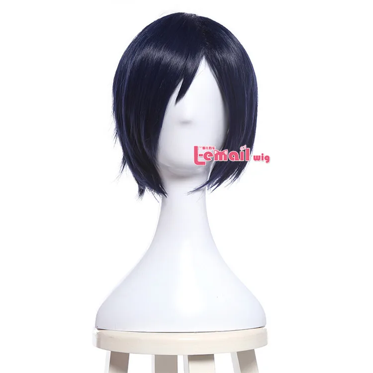 L-email парик бренд Boku no Hero Academy Tenya Iida мужские парики для косплея темно-синие короткие синтетические волосы Perucas Косплей парик