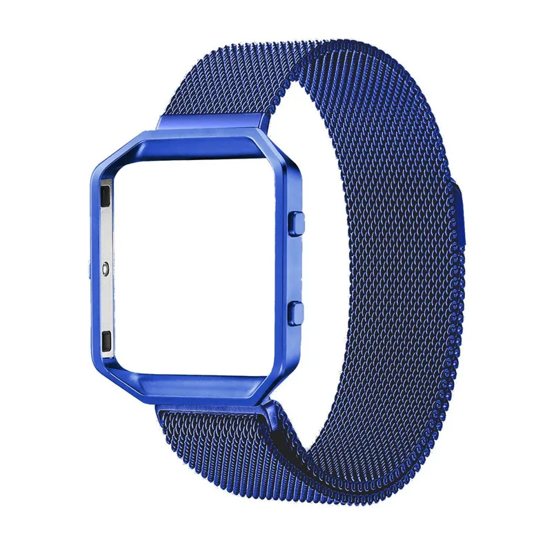 Milanese Loop Нержавеющая сталь ремешок для Fitbit Blaze полосы магнит замок ремешок Браслет для Fitbit Blaze Смарт-часы для фитнеса