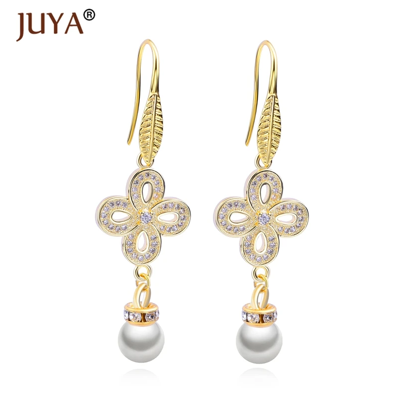 2017 Цветок Узел Разъемы для изготовления ювелирных изделий микро проложить CZ