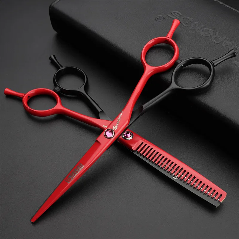 5.5 inch hairdresser scissors professional Sharonds barbershop scissors razor cutting thinning scissors overseas warehouse