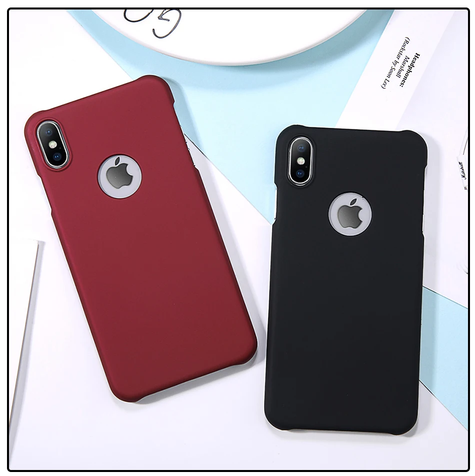 Чехол для телефона Ottwn для iPhone 7, 6, 6s Plus, 5, 5S, SE, Ультратонкий матовый Жесткий Чехол для задней панели из поликарбоната для iPhone X, XS, XR, XS MAX