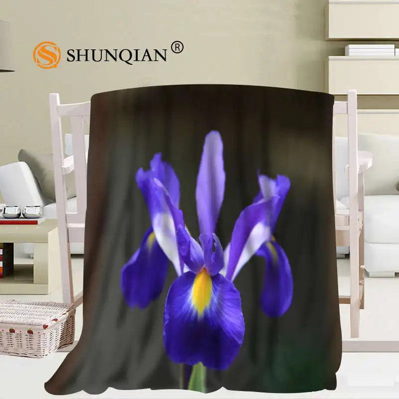 Ирис одеяло с изображением цветов мягкие DIY диван кровать Пижама комбинезон для