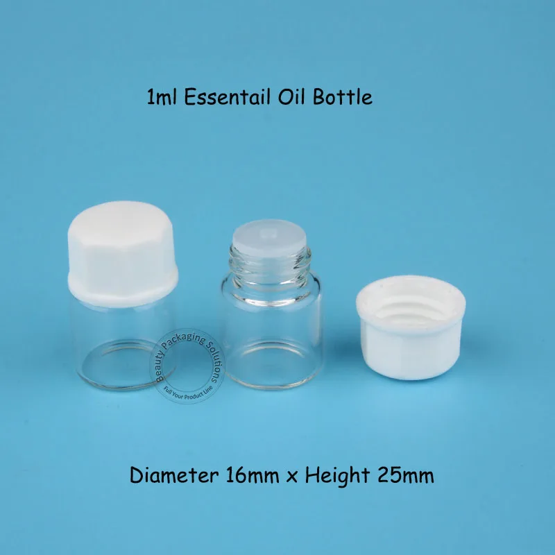 500 шт./партия флакон для эфирного масла 1 мл
