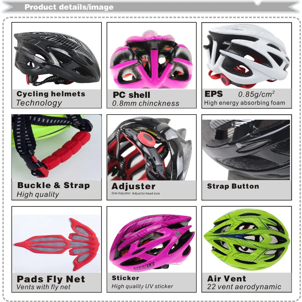 Горячая продажа велосипедный шлем EPS + PC оболочка велосипед высокого качества
