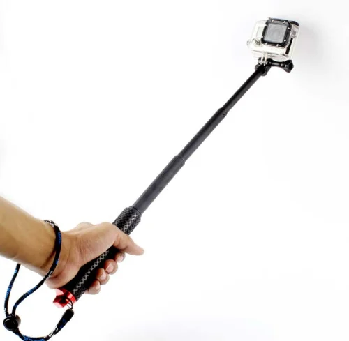 Gopro 36 ''выдвижной переносной столб Телескопический селфи монопод палка для GoPro Hero 7 6 5 4 3+ Xiaomi Yi Go Pro Аксессуары