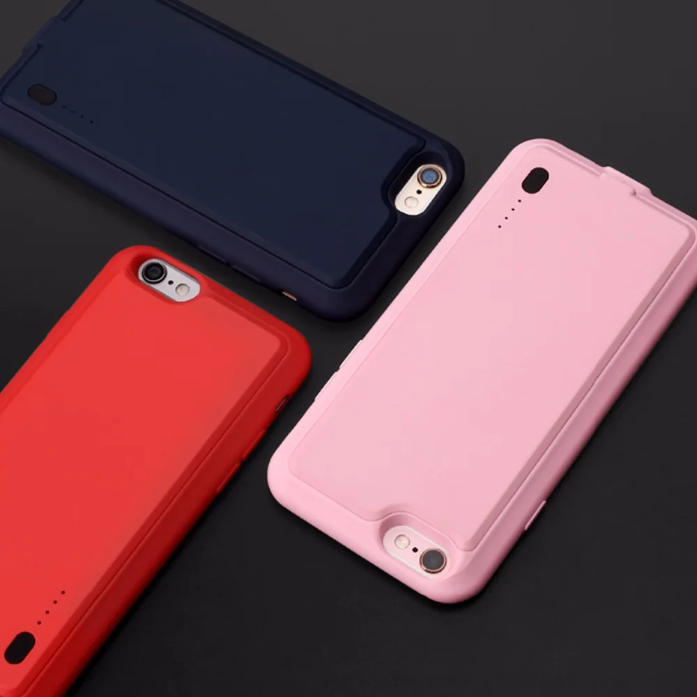 Чехол ROCK Battery для iPhone 7, 6, 6S X, внешний аккумулятор, чехол для iPhone X, 6000 мА/ч, зарядное устройство, задняя крышка, чехол