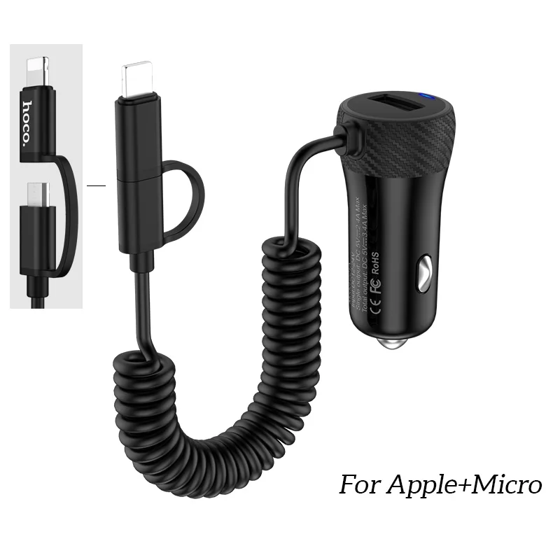 For Apple and Micro Hoco Магнитный Зарядный Кабель 3 в 1 для Lightning Type-C Micro-USB к USB Зарядка Зарядное Устройство для Apple IPhone IPad Xiaomi Samsung LG Шнур Зарядки с Магнитом для Айфона Самсунга Сяоми Пружина Провод ЮСБ в Авто - Тип штекера: For Apple and Micro