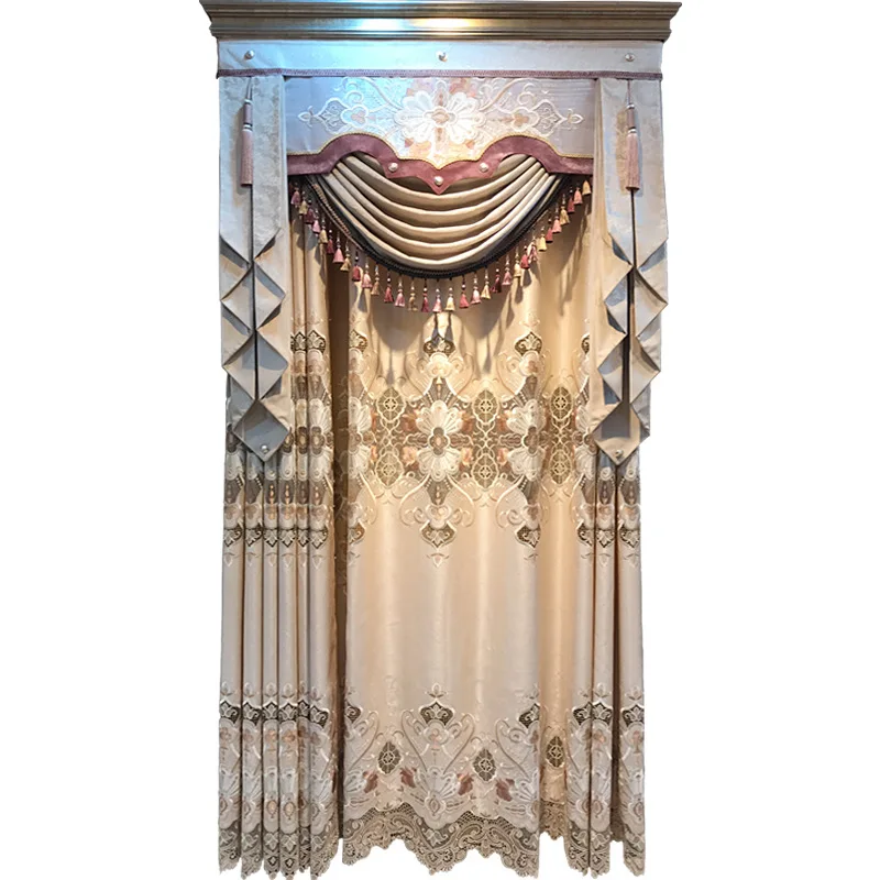 Шторы для гостиной европейский Топ с вышивкой королевская вилла