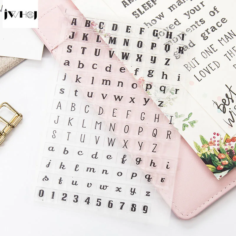 1 шт. английская буква цифровой прозрачный силиконовый штамп Детский Набор для