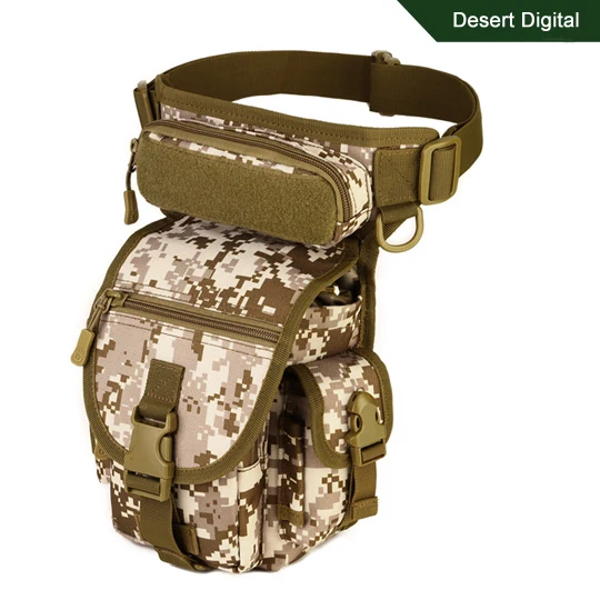 Desert Digital Военная Тактическая Сумка для ног, инструмент, поясная сумка для ног, сумка для пейнтбола, страйкбола, езды на мотоцикле, велоспорта, пеших прогулок - Цвет: Desert Digital