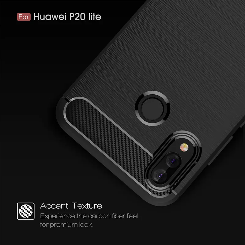 Для Huawei P8 P9 P10 Lite 2017 P20 Pro роскошный мягкий ТПУ чехол из углеродного волокна для P Smart