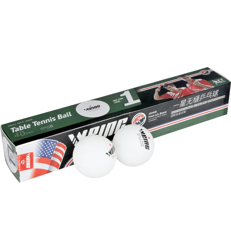 WEING 601 6 шт. мячи для настольного тенниса Оранжевый мяч пинг понга белый