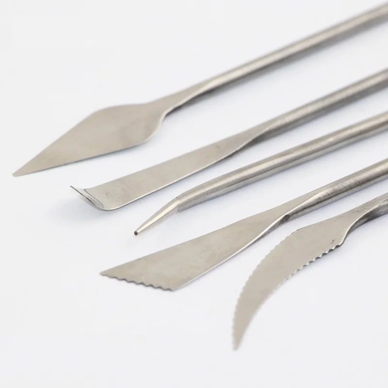 5 шт./компл. глиняные ножи из нержавеющей стали скульптурные инструменты Глиняная
