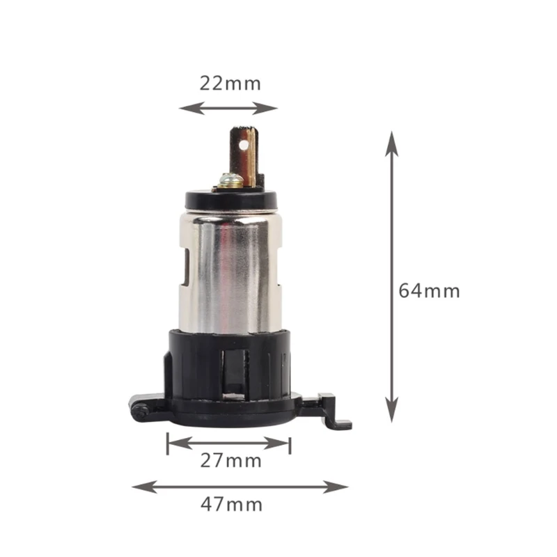 

12/24V 120W Universal Car Boat Tractor Cigarette Lighter Power Socket Outlet Plug Automobiles Cigarette Lighter Socket