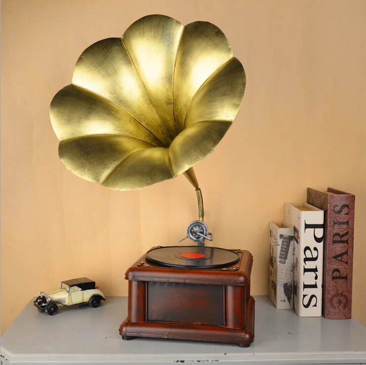 

D creative Vintage phonograph parlors Home Furnishing European room decor decoration modern jewelry crafts