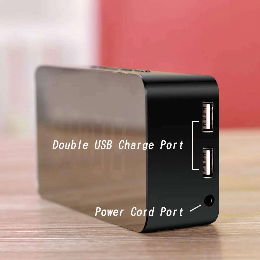 12/24 часов переключатель настольные часы яркая Регулировка Nixie USB зарядка дисплей