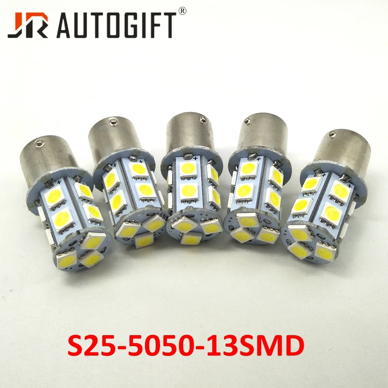 20 шт. Автомобильные светодиодные лампы 12 В 24 в 1156 1157 BAY15D P21/5 Вт 13 SMD 5050 | Автомобили и
