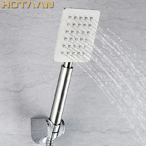 Ручная Лейка для душа из нержавеющей стали SUS304, лейка для ручного душа, матовая сатинированная никель