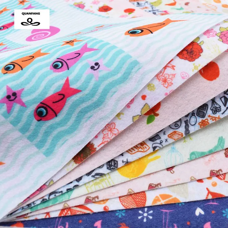 Мягкая ткань для шитья из полиэстера 8 шт. 19x28 см|soft felt|felt fabricfabric pattern |
