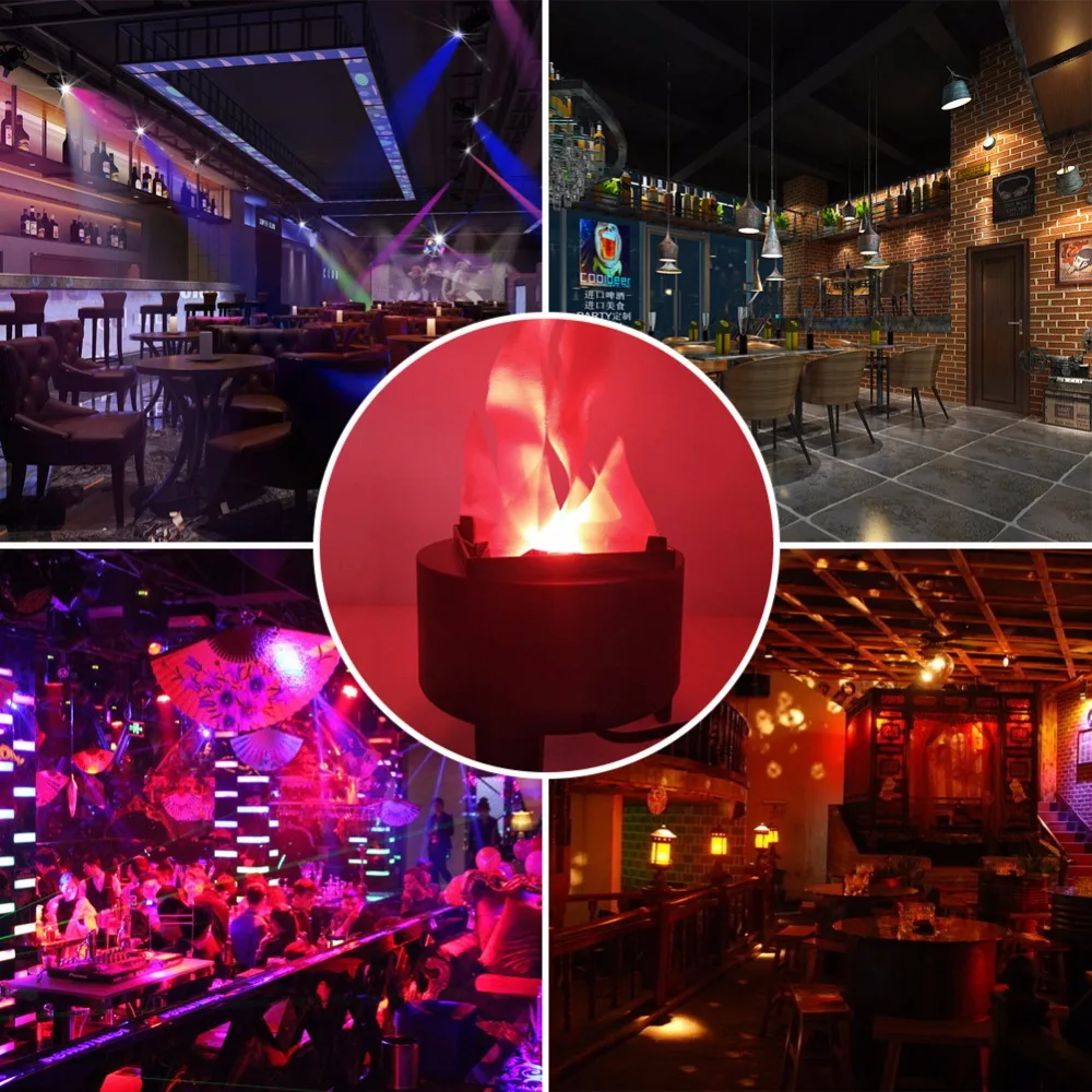 Светодиодный фонарь светильник с имитацией пламени миска для горшков вечерние