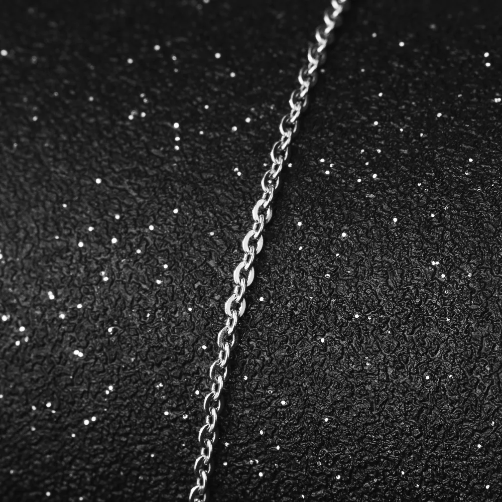 Модное ожерелье Manxiuni из титановой стали с серебряным покрытием женское