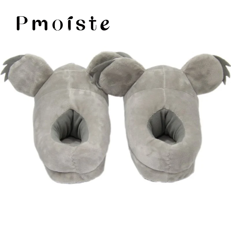 Милые меховые тапочки зимние замшевые для помещений из ЭВА девочек теплая обувь