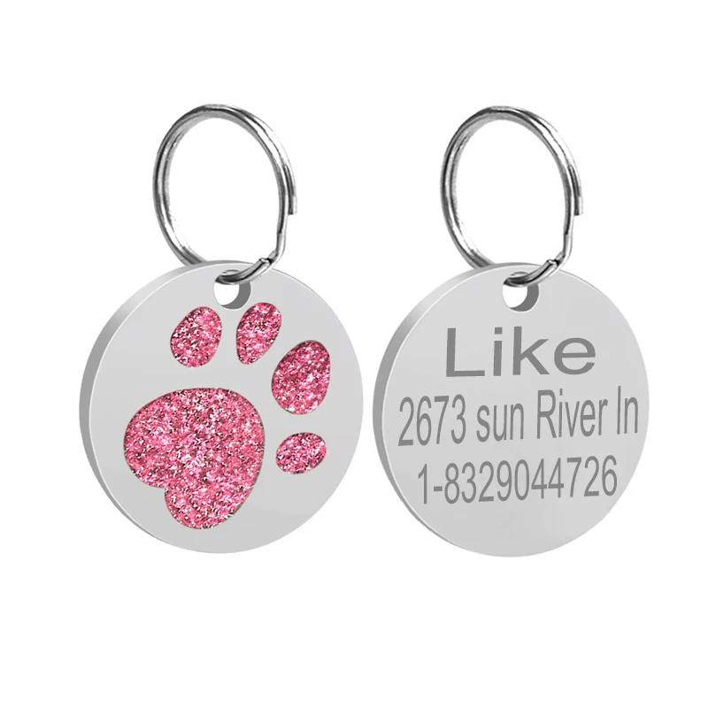 Индивидуальные Выгравированные бирки для удостоверения личности собаки