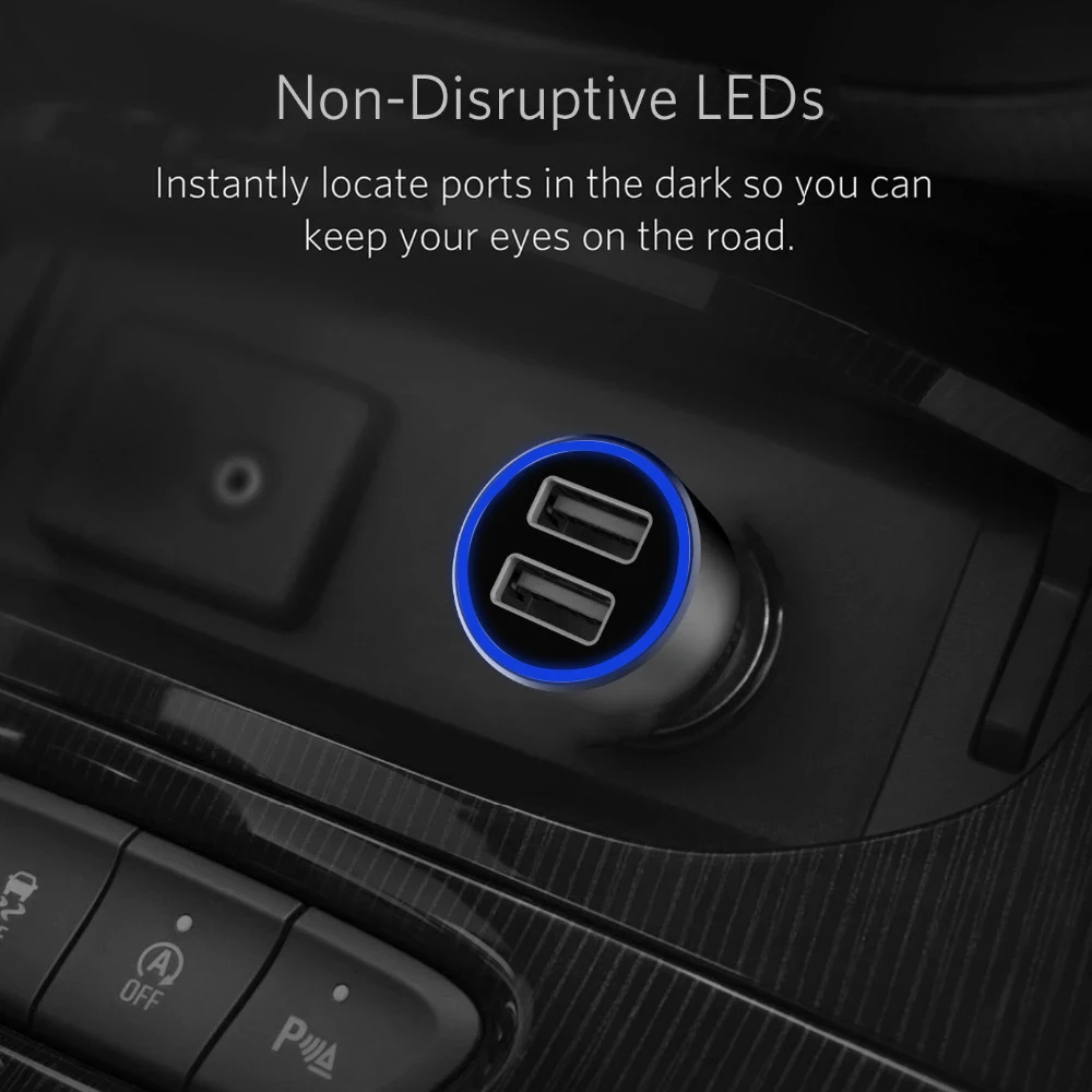 Автомобильное зарядное устройство VOXLINK с двумя USB портами 5 В а|Зарядные