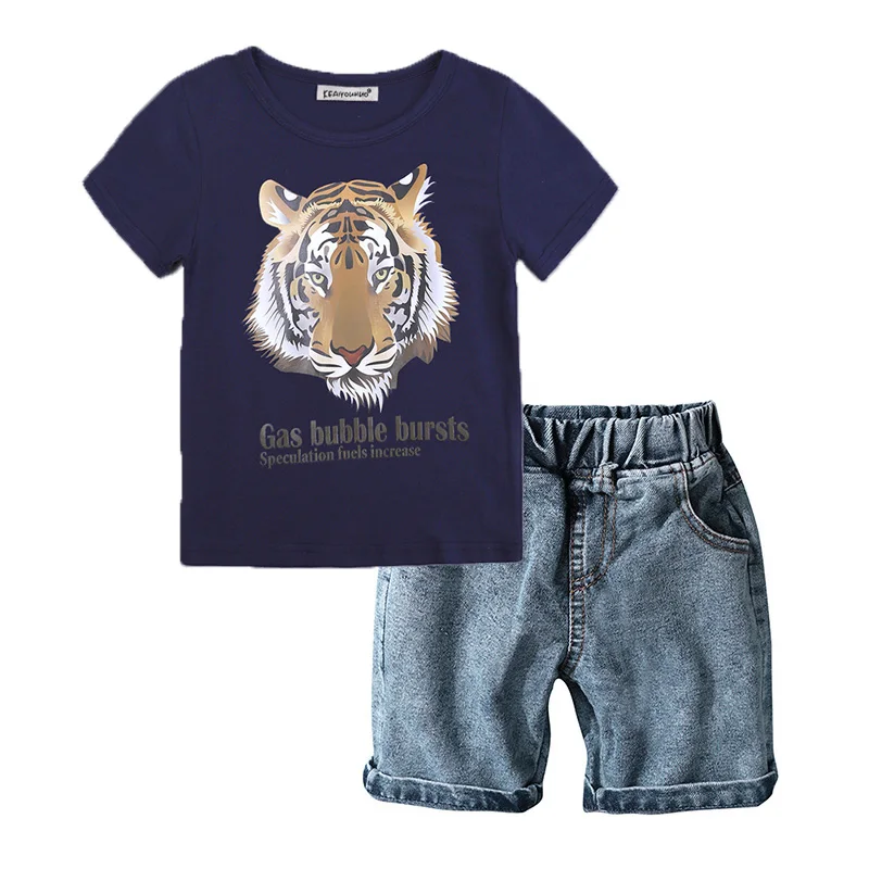 Navy blue Комплекты одежды для мальчиков, Весенний костюм, детский спортивный костюм, комплекты одежды для детей, хлопковая одежда для мальчиков, комплекты для детей 2, 3, 4, 5, 6, 7 лет - Цвет: Navy blue