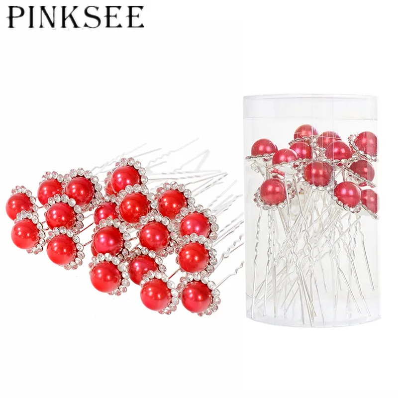 Женские заколки для волос PINKSEE модные аксессуары с имитацией жемчуга украшения