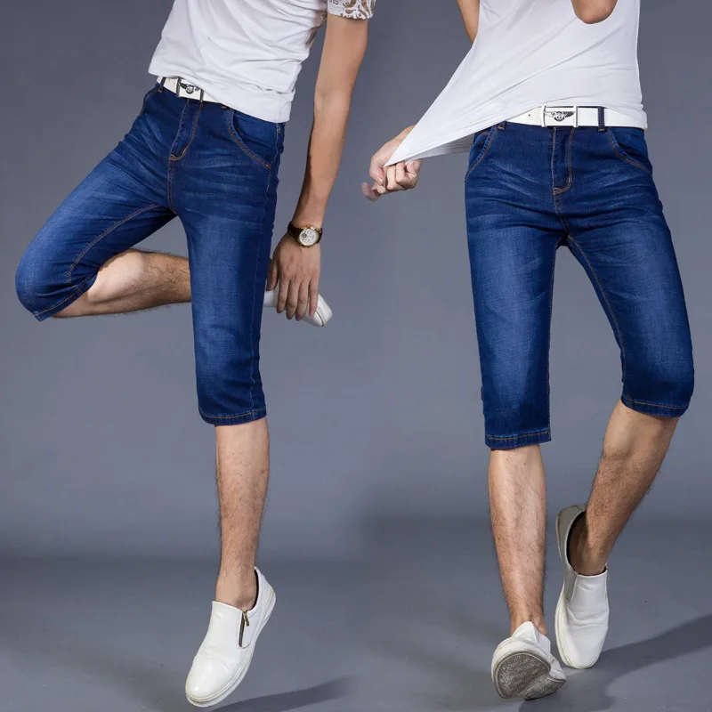 Мужские джинсы в байкерском стиле рваные свободные прямые брюки хип-хоп с