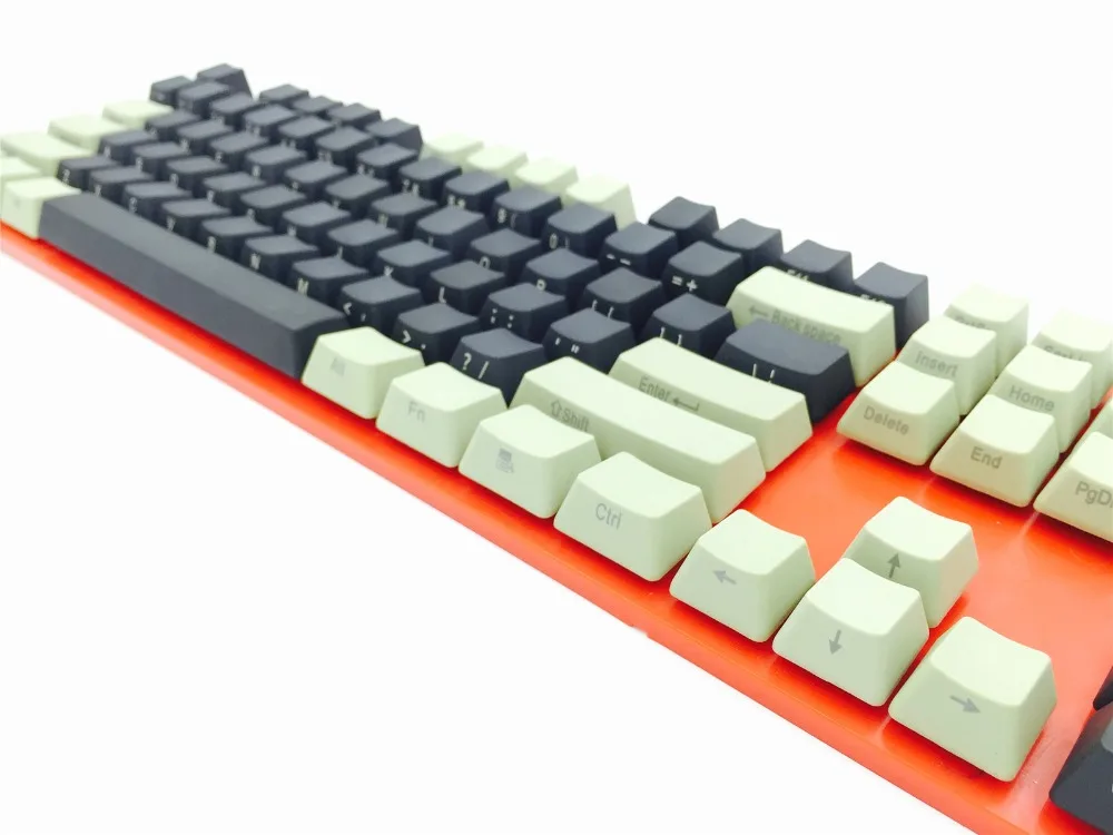 104/108 ключи черный серый Dolch сторона печатная PBT ключ крышка s ANSI макет OEM профиль
