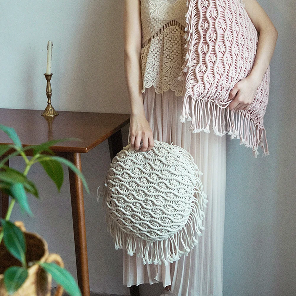 Новый стиль ручной работы в богемном стиле Подушка Автомобильный задний подушки