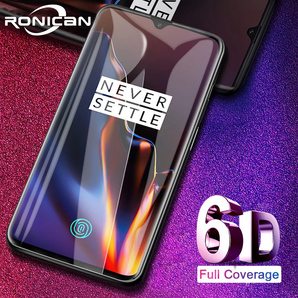 Защитное стекло RONICAN 6D для Oneplus 6 T закаленное Защитная пленка 5 защитное One Plus