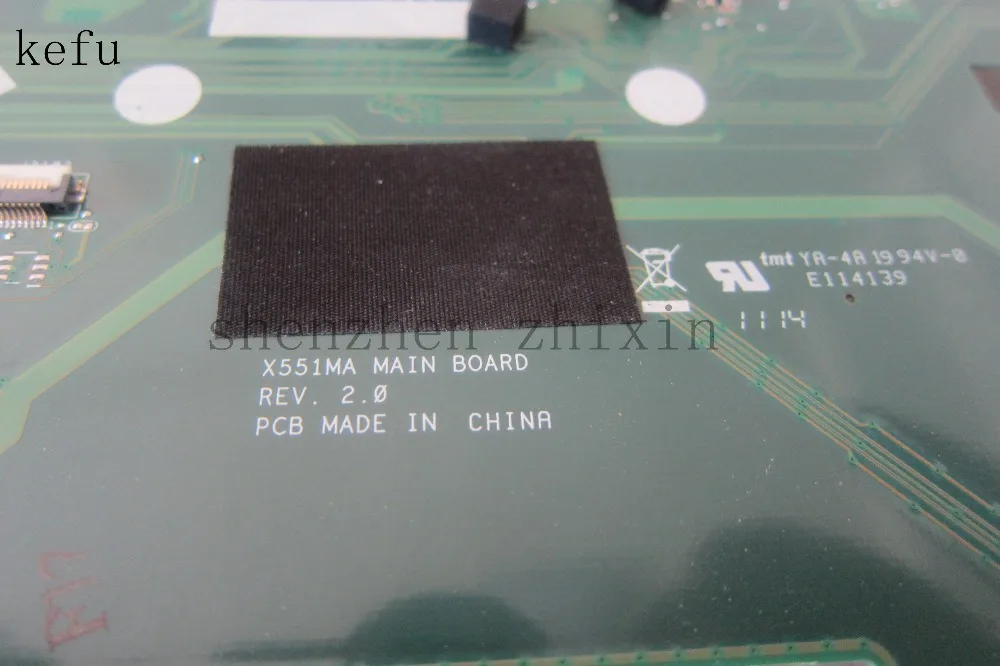 Бесплатная доставка! Материнская плата для ноутбука ASUS X551MA REV 2 0 с N2830U Полная