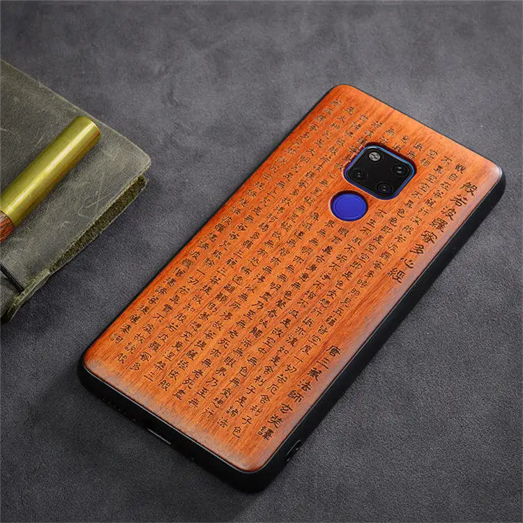 Huawei Mate 20 Pro Case Boogic Original Wood funda Mate 20X Rosewood TPU Shockproof Back Cover Phone Huawei Mate 20 10 Pro case - Цвет: as picture