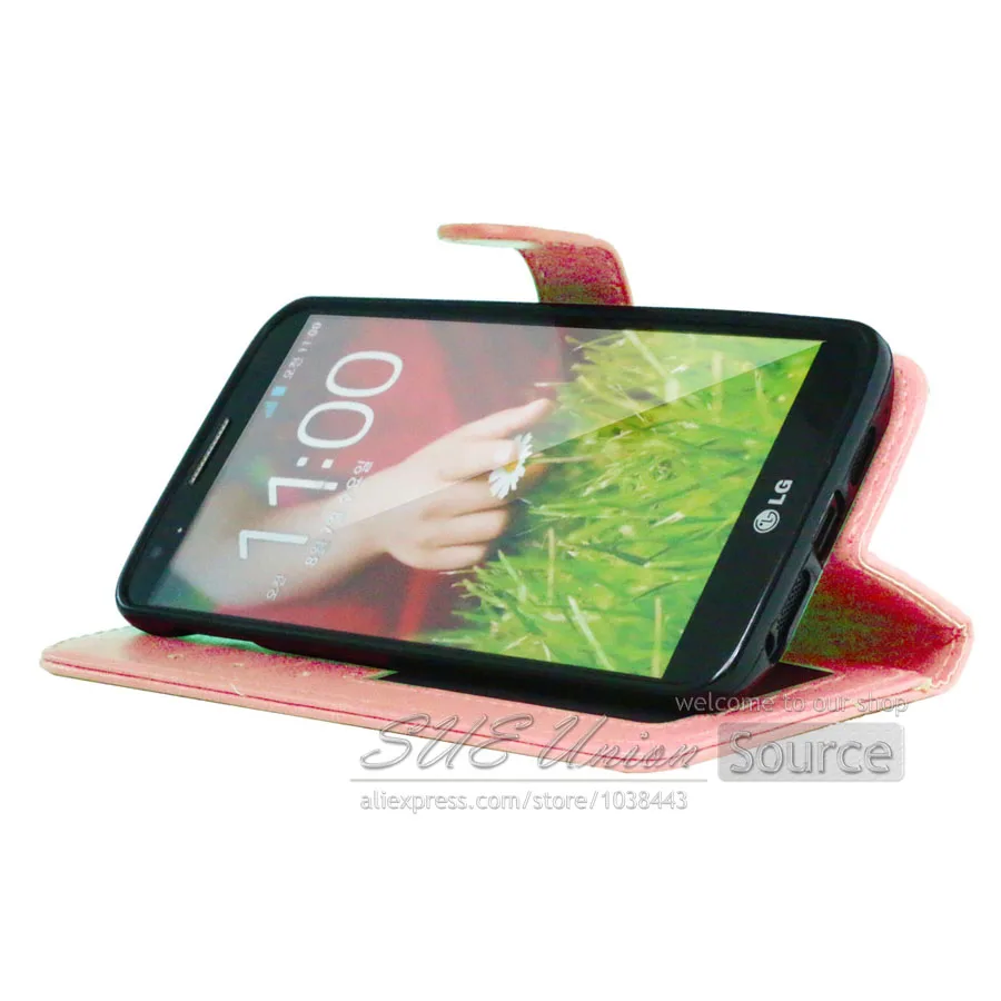 Кожаный чехол с откидной крышкой для LG G2 Optimus D801 F320 D802 VS980 F340L LS980 LS980S, кошелек с подставкой, держатель для карт, чехол Fundas Coque