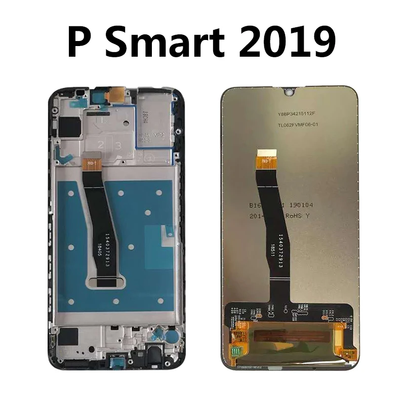 Для huawei P Smart/P Smart Plus/P Smart ЖК-дисплей кодирующий преобразователь сенсорного экрана в сборе запчасти с рамкой