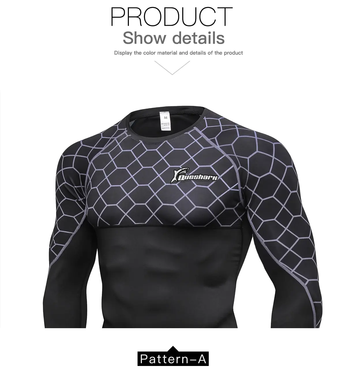 Queshark Мужская термальная Wintergear компрессионная Термоодежда с длинным рукавом футболки быстросохнущие гибкие