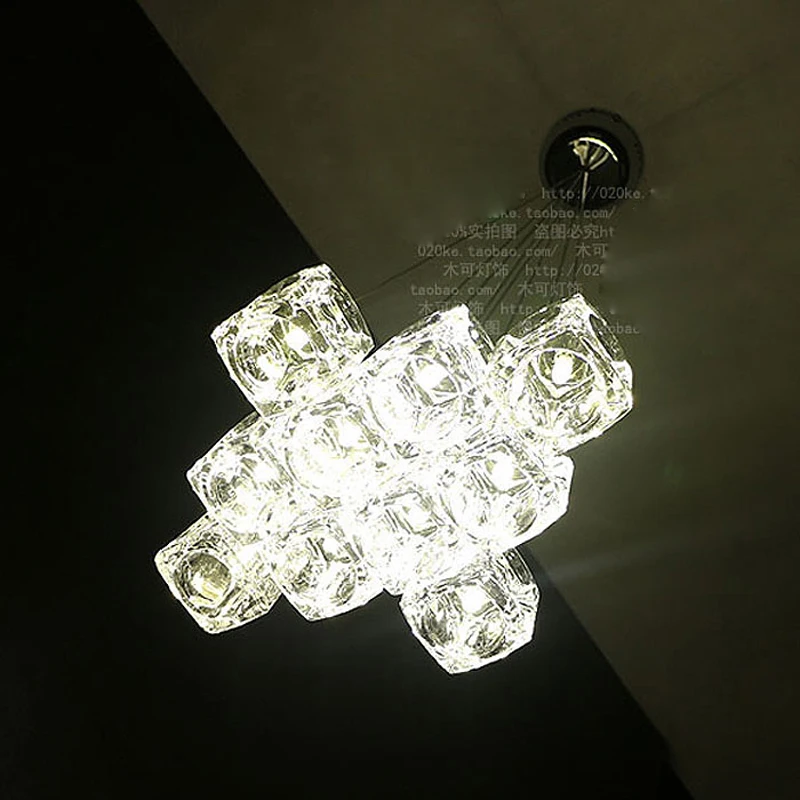 Современный светодиодный хрустальный светильник высота 100 см (можно свободно