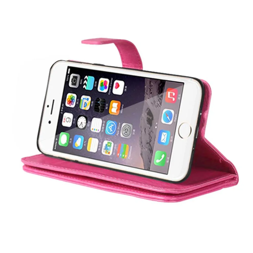 For iPhone 7 Plus Case Multi Functional 9 Card Holder Wallet Cases PU Leather Stand Phone Cover | Мобильные телефоны и