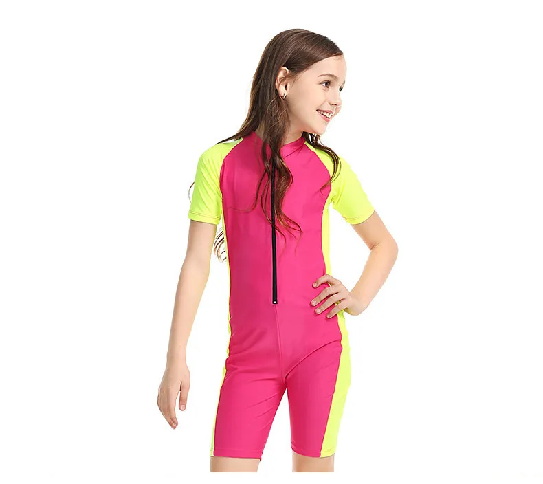 SBART Lycra Shorty Swimwear for Boy Girl Sun Protection Children Kids Swimming Bodysuits Elastic Quick-dry Bathing Suits