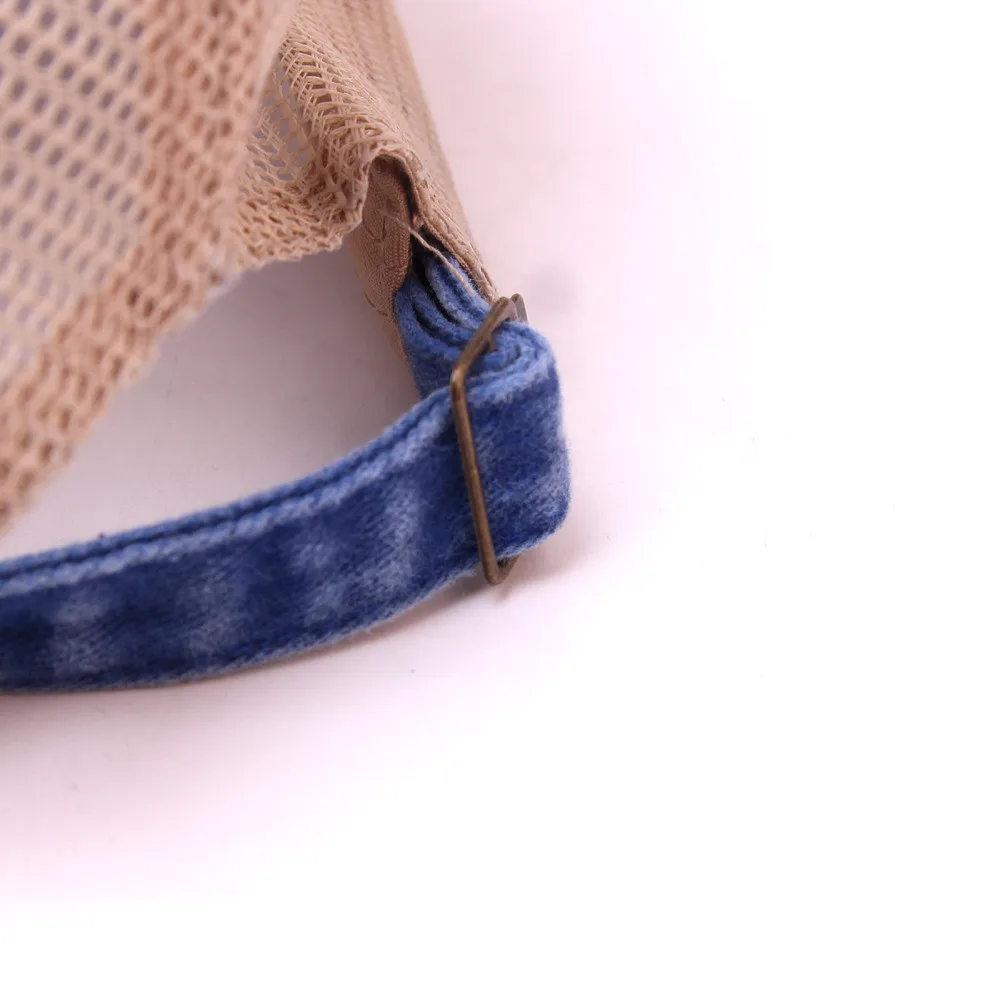 Женская и мужская летняя бейсбольная Кепка унисекс с козырьком из джинсовой