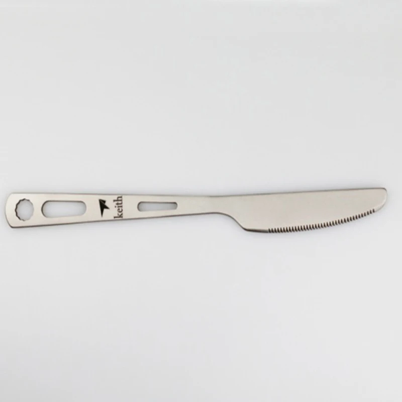Портативная столовая посуда Keith Titanium нож для кемпинга на открытом воздухе вилка