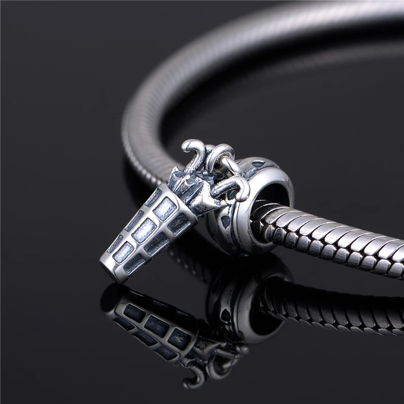 Серебро 925 ювелирные изделия зонтик Подвеска Амулет Браслет Подвески Diy