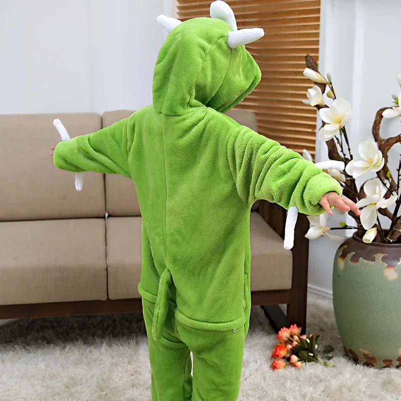 Новая зеленая пижама с одним глазом детская Рождественская Пижама для мальчиков