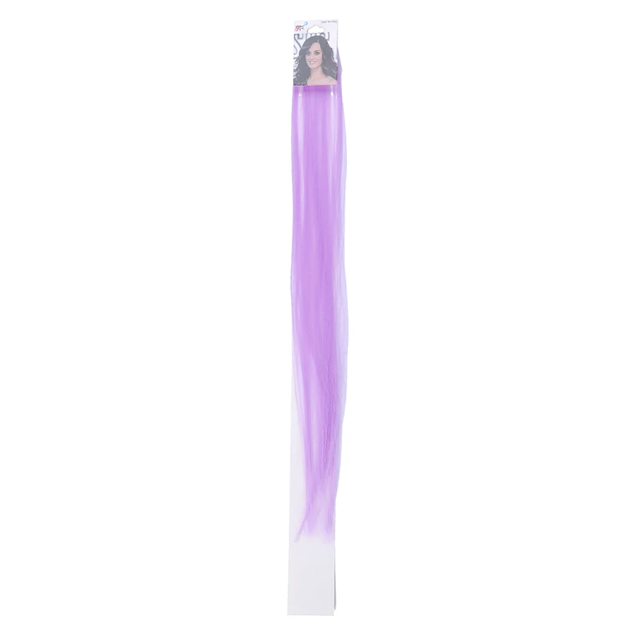 Light Purple Haimeikang, Модный женский парик, синтетический парик, шпилька, резинки для волос, цветной блонд, заколка для волос, головной убор для девушек, аксессуары для волос - Цвет: Light Purple