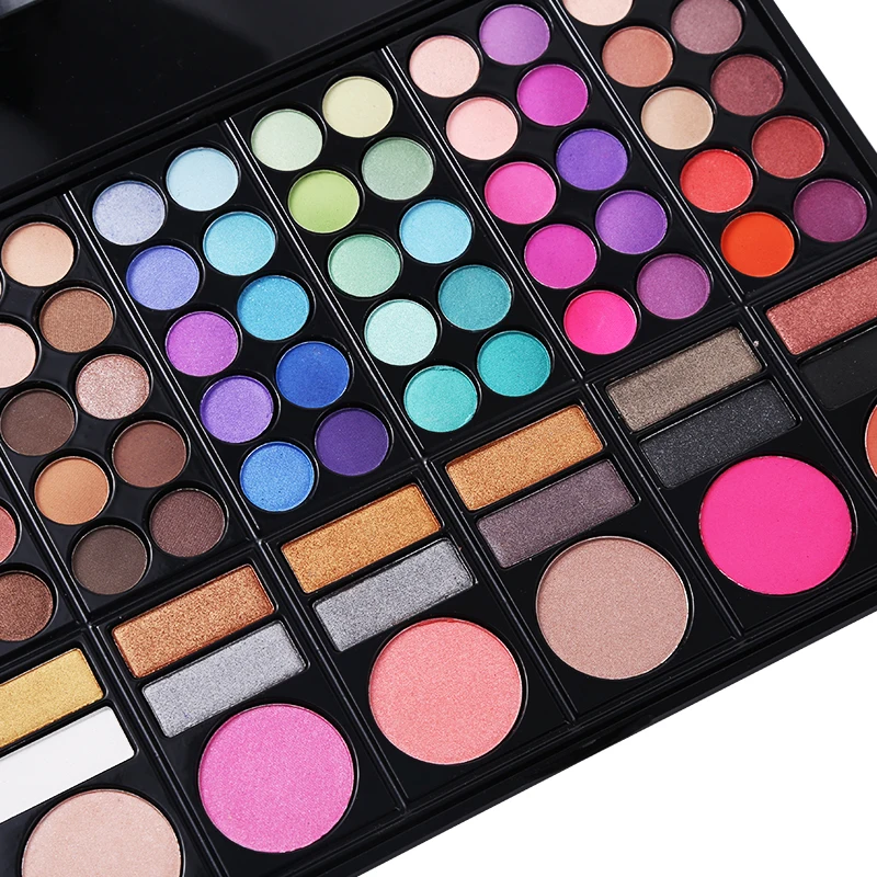 Профессиональные мерцающие матовые тени для век 78 цветов Палитра теней макияжа