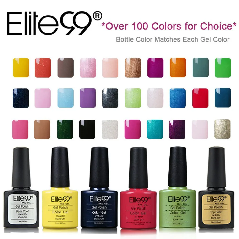 УФ гель для дизайна ногтей Elite99 7 3 мл праймер 30 шт./набор|gel base|gel nail polishgel base and top |